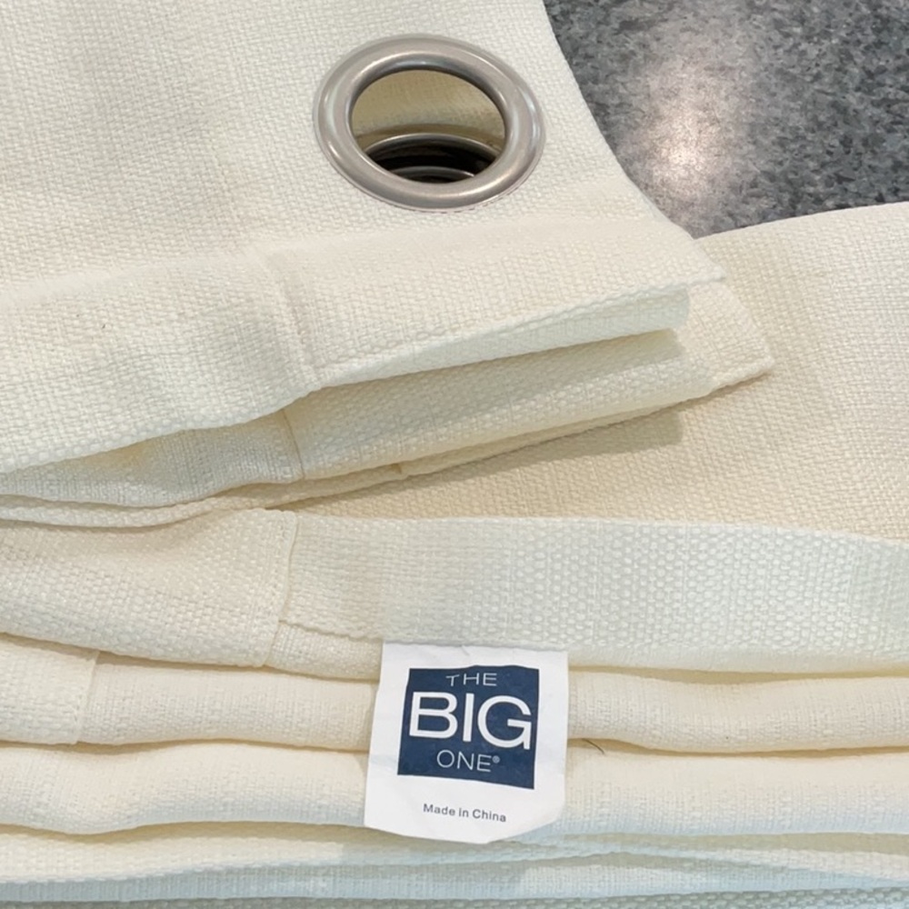 2 sets grommet drapes. The Big One Kohls.